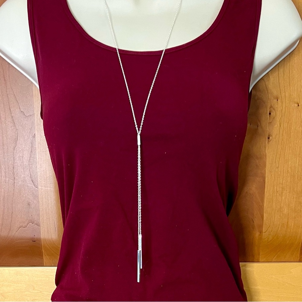 Gorjana Mave Lariat Necklace Silver